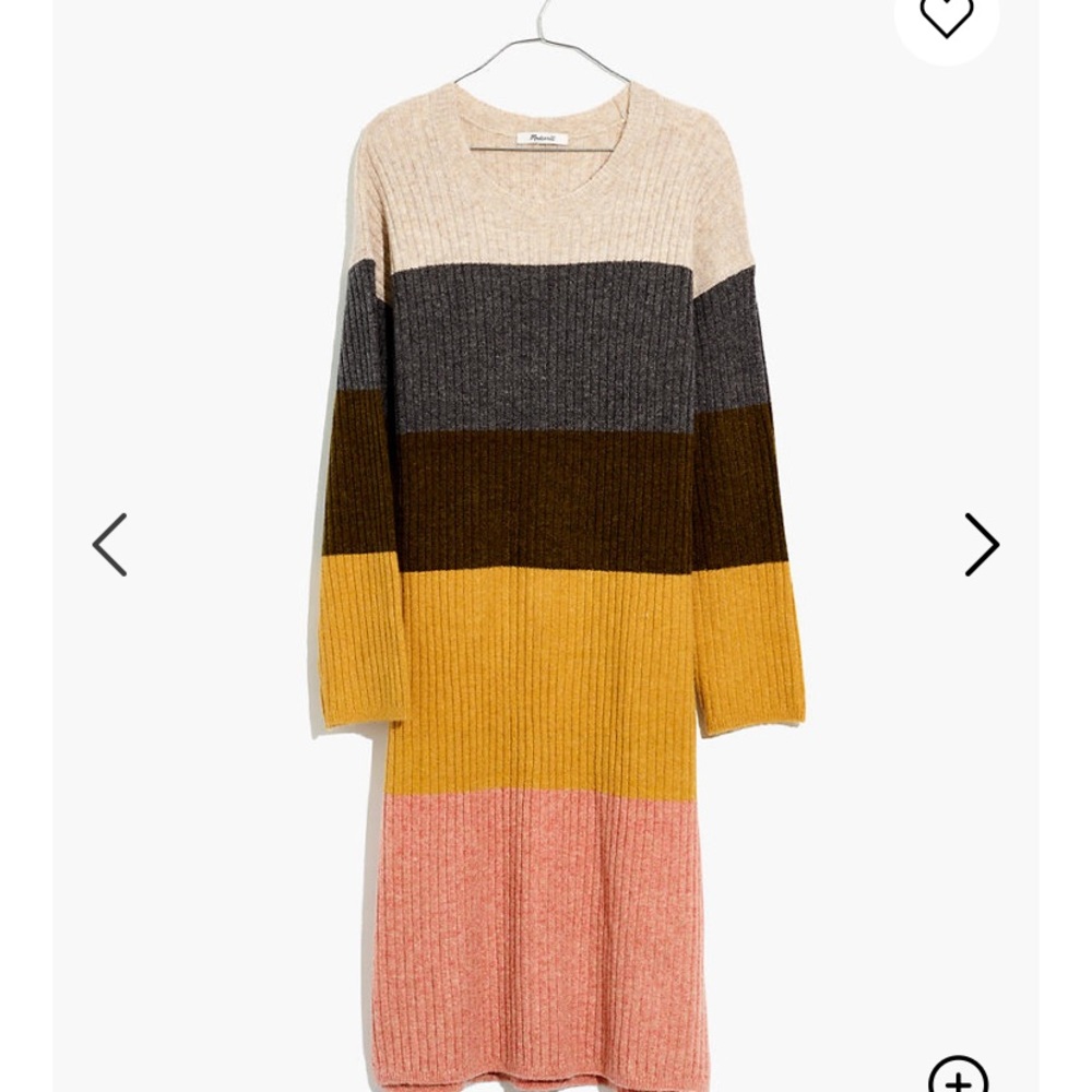 Colorblock Midi Sweater Dress in Coziest Yarn